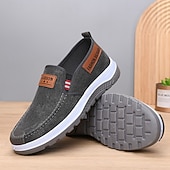 baratos Sapatos Casuais Slip-On-Tênis masculino azul, modelo slip-on, casual, leve, respirável e confortável para caminhada, ideal para uso diário, viagens, deslocamentos, lazer ao ar livre, atividades de fim de semana e um estilo casual descontraído.