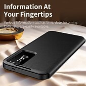 cheap 2026 Samsung Galaxy S26 Series-Phone Case For Samsung Galaxy S26 S26 Plus S26 Ultra Wallet Case Clear View Window Camera Lens Protector Ultra Thin Retro PU Leather
