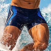 Недорогие Плавки и шорты для серфинга-Муж. Стандартный Шорты для гидрокостюма Плавки Пэчворк Бойлег Быстровысыхающий Эластичный Дышащий Без рукавов Купальники Нижняя часть Серфинг Водные виды спорта Плавание Лето