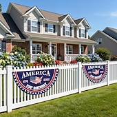 billiga 250:e årsjubileum-2PCS U.S. 250-årsjubileumsflagga 1,5X3 FT 1776-2026 Fläktflaggor Patriotiska stjärnor gårdsskyltar hängande dekoration för utomhus ytterdörr veranda välkomnande bakgrund med mässingsöglor
