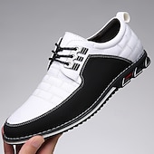 abordables Baskets Décontractées-Chaussures décontractées à lacets rouges et noires pour hommes, modernes et sportives, confortables au quotidien pour le travail, les voyages et les loisirs.