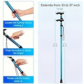 رخيصةأون الترفيه في الهواء الطلق-عصا مشي قابلة للطي فائقة الخفة مع تمديد سريع في ثانية واحدة، من معدات المشي الأساسية ذات طرف مقاوم للتآكل، ومقبض مريح من مادة EVA، عصا مشي محمولة مناسبة للمشي لمسافات طويلة وتسلق الجبال