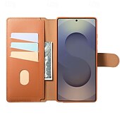 cheap 2026 Samsung Galaxy S26 Series-Phone Case For Samsung Galaxy S26 Ultra Plus S25 Ultra Plus S25 Edge S24 Plus Wallet Case with Stand Holder Full Body Protective Shockproof TPU PU Leather