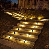 olcso Kültéri falilámpák-2 db kültéri napelemes fali lámpa, IP65 vízálló, 4 LED gyöngy, dekoratív LED lámpák kertbe, udvarra, kerítésre, lépcsőre, lépcsőfokokra, teraszra, gyepre, ösvényvilágításra