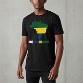 Недорогие Soccer T-shirts-World Soccer Match 2026 Outfits Graphic Tee Football Brazil Inspired Patriotic T-shirt Sleeve for Unisex Adults' 3D Print  for Party Sports Outdoor