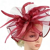 Χαμηλού Κόστους Φασινάτορες-Γοητευτικά Φτερά Δίχτυ Γάμου Γενέθλια Κομψό Βίντατζ χαριτωμένο στυλ Με Φτερό Τούλι Ακουστικό Καπέλα