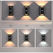 voordelige sensor nachtverlichting-1/2 stuks USB oplaadbare slimme bewegingssensor nachtlamp met afstandsbediening, LED wandlamp voor gang, hal, doorgang, achtergrondverlichting met bewegingssensor, slaapkamerverlichting,