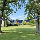 levne 250. výročí-2KS Vlajka k 250. výročí USA 1,5x3 FT 1776-2026 Fan vlajky prapor vlastenecké hvězdy zahradní značení dekorace na venkovní použití přední dveře veranda uvítací pozadí s mosaznými očky