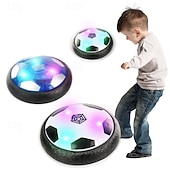 preiswerte 2026 Weltfußballspiel-Schwebefußball für Kinder, luftbetriebenes, schwebendes Indoor-Fußballspielzeug mit LED-Beleuchtung, weicher Schaumstoffstoßdämpfer zum Schutz von Möbeln, Sportgeschenk für Jungen, Mädchen und
