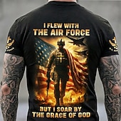  4 juillet 2026 250e Memorial Day T-shirt Patriote Graphique pour Hommes Drapeau US Vétéran