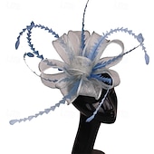 billige Fascinatorer-fascinators Linfrø Bryllup Årgang søt stil Med Tyll Hodeplagg Hodeplagg