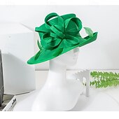 levne party klobouky-Klobouky Polyester Svatební Narozeniny Elegantní Vinobraní Roztomilý S Rukáv Přílba Pokrývky Hlavy