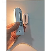 お買い得  センサー常夜灯-スマートモーションセンサー搭載多機能懐中電灯 &amp;ナイトライト、USB充電式、マグネット式クリップオン、3色調光可能、明るさ調節可能、180°回転可能なLEDランプ（寝室、階段、ベッドサイド用）
