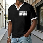  Men's YOU MIGHT BE DRUNK Funny Humorous Party Grey Waffle Knit V Neck Short Sleeve T Shirt Graphic Casual Regular Fit Bar Club Drinking Night Out Designer Clothing Apparel S M L XL XXL XXXL