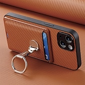 abordables 2026 Samsung Galaxy S26 Série-téléphone Coque Pour Samsung Galaxy S26 S26 Plus S26 Ultra Coque Arrière avec Support Support Anneau Emplacement Carte Rétro TPU Fibre faux cuir
