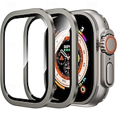 abordables Protectores de pantalla para relojes inteligentes-[Paquete de 4] Reloj Protector de pantalla Compatible con Apple Watch Ultra 49mm Cobertura máxima sensible al tacto Alta definición clara Vidrio Templado Accesorios Reloj