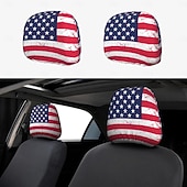 abordables 250º Aniversario-Funda para reposacabezas de coche conmemorativa del 250 aniversario, 2 unidades, conmemorativa de la Independencia de Estados Unidos (1776-2026), soporte espinal resistente para conducción de larga distancia, ajuste universal para coches, camiones y SUV.