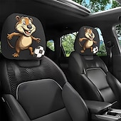 olcso 250. évforduló-2 db rajzfilmfigura, focimeccs mintás fejtámla huzat autóba, belső dekoráció, rugalmas kialakítás, univerzális illeszkedés, alkalmas napi ingázásra és családi kirándulásokra, tökéletes szórakoztató