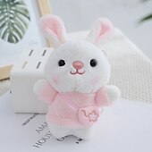 baratos Brinquedos Originais-Chaveiros de coelhinho de pelúcia em miniatura para cestas de Páscoa, lindos enfeites de mochila em formato de coelho de pelúcia com bolsinha, lembrancinhas para festas infantis, prêmios para caça aos