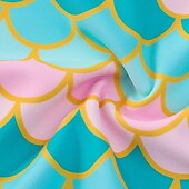 abordables Maillot de bain une pièce-Maillot de bain Enfants Fille Extérieur Graphique Vacances Fermeture éclair Maillots de bain 4 ans et + Été Bleu Rose Claire Rose Claire