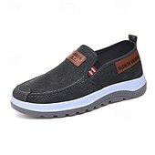 baratos Sapatos Casuais Slip-On-Tênis masculino azul, modelo slip-on, casual, leve, respirável e confortável para caminhada, ideal para uso diário, viagens, deslocamentos, lazer ao ar livre, atividades de fim de semana e um estilo casual descontraído.