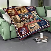 economico 250° Anniversario-Coperta per il 250° anniversario degli Stati Uniti, 1776–2026, coperta trapuntata patriottica americana, regalo per il giorno dell'indipendenza degli Stati Uniti, regalo per l'America 1776-2026