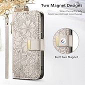 cheap 2026 Samsung Galaxy S26 Series-Phone Case For Samsung Galaxy S26 S26 Plus S26 Ultra Wallet Case Flip Cover with Stand Holder Zipper with Wrist Strap Tree Retro TPU PU Leather