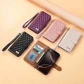 cheap 2026 Samsung Galaxy S26 Series-Phone Case For Samsung Galaxy S26 S26 Plus S26 Ultra Wallet Case Flip Cover Zipper with Wrist Strap Kickstand Retro TPU PU Leather