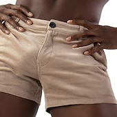 abordables Shorts décontractés-Homme Short Burmuda Shorts de Travail Avec Poches Uni Confort Respirant Longueur Genou Extérieur Affaires Mode Occasionnel Rose Claire bleu marine