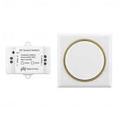 abordables Interruptores inteligentes-Interruptor de control remoto inalámbrico de 1 canal CA 85 V-250 V, CA 220 V, encendido y apagado, 433 MHz