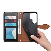 billige 2026 Samsung Galaxy S26-serien-telefon Etui Til Samsung Galaxy S26 S26 Pluss S26 Ultra Lommebok-kortveske Flip deksel Glidelås med håndleddsstropp Støtte Kontor / Bedrift TPU PU lær