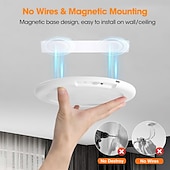 cheap Sensor Night Lights-Rechargeable Motion Sensor Ceiling Light with Remote - Magnetic Wireless Ceiling Light Battery Powered for Closet Shower Stairs Shed Hallway ect