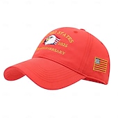  Unisex 250th/independence Hat Baseball Cap Portable Breathable Daily Outdoor Street Embroidery Flag