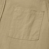 billige Klassisk-Herre Linskjorte Sommerskjorte Uformell skjorte Skjorte med bandkrage عادي Avslappet Strand Svart+Grå+Grønn Svart+Hvit+Grå svart+hvit+grønn svart+khaki+grønn Kortermet Høy krage Vår sommer Sommer Klær