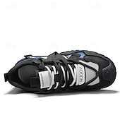 tanie Casualowe sneakersy-męskie buty sportowe typu adventure trail z wielokolorowymi paskami, oddychające i wytrzymałe, idealne na piesze wędrówki, sporty na świeżym powietrzu i do codziennego użytku