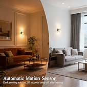 economico Luci notturne plug-in-Luce notturna a LED da parete intelligente con sensore di movimento, ricaricabile tramite presa elettrica. &amp;Lampada a LED per interni, attivata dalla luce, ideale per camera da letto, soggiorno,