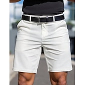 economico pantaloncini da lavoro-Per uomo Shorts Shorts eleganti Lavoro Pantaloncini casual Tasca Semplice Comodità Traspirante Lunghezza al ginocchio Casuale All'aperto Spiaggia Vacanza Moda Blu azzurro cielo Inelastico