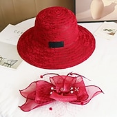 ieftine pălării de petrecere-Palarie Poliester Nuntă Zi de Naștere Elegant Epocă Drăguţ Cu Dantelă Diadema Articole Pentru Cap