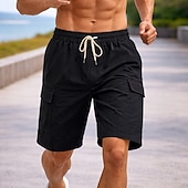 abordables Pantalones cortos de correr-Hombre Pantalones Cortos Running Pantalón Corto Short Running Shorts de gimnasio Correa Bolsillo Bermudas Casual Diario Exterior Verano Ligero Transpirable Entrenamiento de gimnasio Correr Corriendo