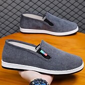 economico Scarpe Casual Slip-On-Scarpe casual slip-on da uomo grigie in maglia, traspiranti, leggere e comode, ideali per camminare, per tutti i giorni, per viaggiare, per casa, ufficio, tempo libero all'aperto e per look casual eleganti.