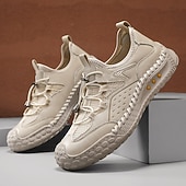 Χαμηλού Κόστους Καθημερινά Δετά παπούτσια-Ανδρικά καφέ αθλητικά παπούτσια εξωτερικού χώρου, αναπνεύσιμα, ελαφριά και άνετα παπούτσια για περπάτημα, με κορδόνια, για πεζοπορία, ταξίδια, κάμπινγκ, υπαίθριες περιπέτειες, ορειβασία και καθημερινή δραστηριότητα, casual ένδυση.