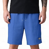abordables Bermudas estilo casual-Hombre Pantalones cortos de gofres Pantalón corto Pantalones cortos de playa Pantalones cortos casuales Bolsillo Cintura elástica Plano Comodidad Transpirable Longitud de la rodilla Casual Exterior