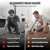 رخيصةأون المشابك والكماشة-أداة إصلاح فجوات الأرضيات، أداة إصلاح فجوات الأرضيات شديدة التحمل، كوب شفط محسّن، أداة إصلاح فجوات الأرضيات للباركيه والفينيل والخشب &amp;أرضيات من البلاط