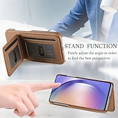 economico 2026 Samsung Galaxy S26 Serie-telefono Custodia Per Samsung Galaxy S26 S26 Plus S26 Ultra Copertura Posteriore con Supporto Cavalletto Slot per Carte Retrò TPU Pelle PU