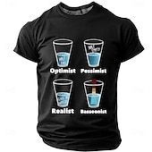  Men's Optimist Pessimist Realist Bassoonist Half Full Empty Reed Soaking Funny Musical Humor Sarcastic Graphic T Shirt Regular Fit Musician Gift Designer Clothing Apparel S M L XL XXL XXXL