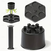 ieftine Ustensile Bucătărie &amp; Gadget-uri-Dozator de băuturi pentru 6 sticle cu suport – vin pentru petreceri în barul de acasă &amp;dozator de whisky, servitor de băuturi cu flux multiplu, turnare uniformă, perfect pentru petreceri tematice