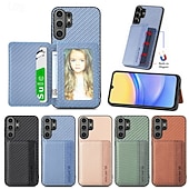 billiga 2026 Samsung Galaxy S26 Serien-telefon fodral Till Samsung Galaxy S26 S25 Edge S24 FE S23 S22 Plus Ultra A56 A36 A26 A16 A06 Skal Plånboksfodral med stativ Stötsäker TPU PU läder