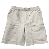 cheap Classic-Men's Tactical Shorts Cargo Shorts Shorts Bermuda shorts Elastic Waist Zipper Pocket Straight Leg Plain Breathable Quick Dry Knee Length Outdoor Casual Camping &amp; Hiking Sports Fashion Black Green