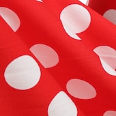 preiswerte Kleider-1950er Rockabilly Vintage-Kleid Kleid Swing-Kleid Kurze Ärmel Tupfen A-Linie Kostüm Mädchen Karneval Maskerade Alltagskleidung Junggesellinnenabschiedsparty Kinder Kleid Frühling &amp; Sommer