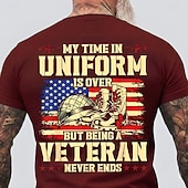 ieftine Tricouri patriotice 250-4 Iulie 2026 250 de ani de Ziua Memorială Tricou pentru bărbați Imprimare 3D Steaua Statelor Unite cu guler rotund Tricou cu mânecă scurtă Stradă zilnică